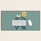 Giant sunflower Desk Mat Gallery Image 1