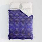 Oriental Opulence: Royal Blue Velvet Moroccan Majesty Comforter Gallery Image 6