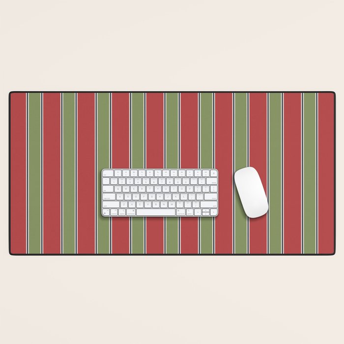 Christmas Stripes Winter 2025 Desk Mat Gallery Image 1