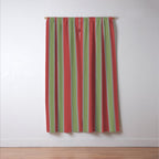Christmas Stripes Winter 2025 Window Curtain Gallery Image 3