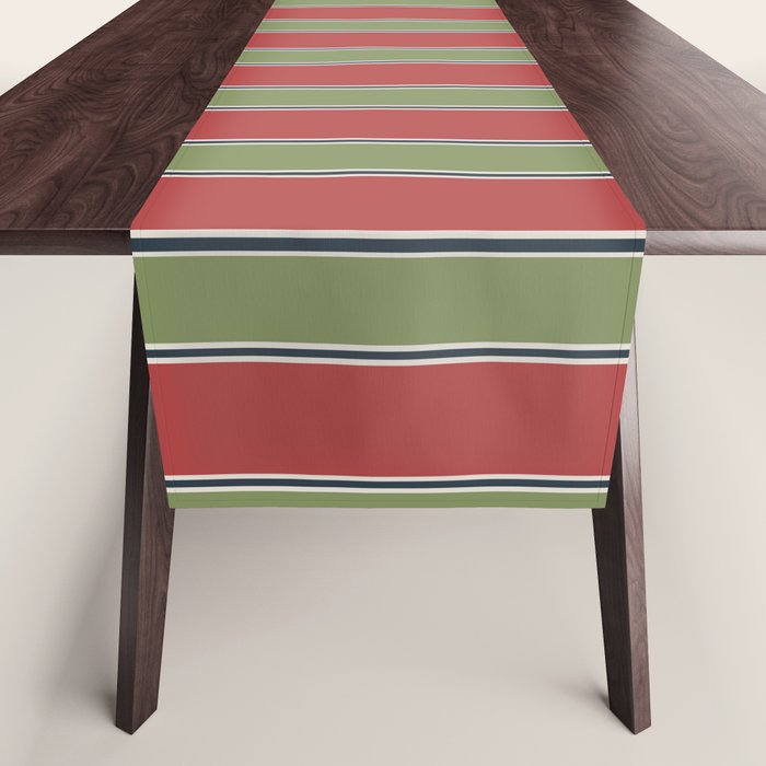 Christmas Stripes Winter 2025 Table Runner Gallery Image 1