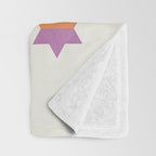 Happy Hanukkah | Dreidels & Star Pattern Throw Blanket Gallery Image 3