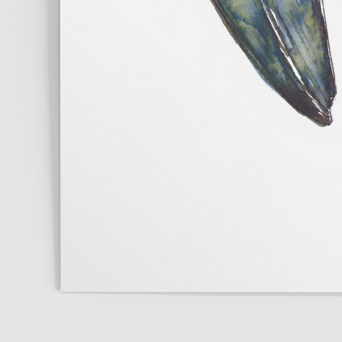 Flamingo Portrait in Blue and Ivory Poster Gallery Image 3