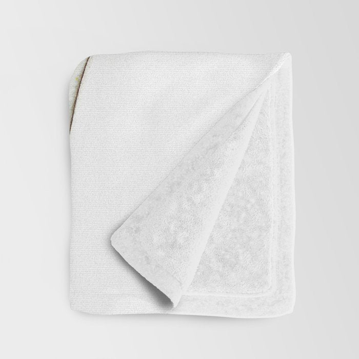 Flamingo Portrait in Blue and Ivory Throw Blanket Gallery Image 3