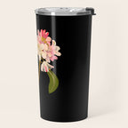 Rhododendron Maximum  by Mary Delany Paper Collage Floral Flower Botanical Paper Mosaic Vintage Scientific Plant Anatomy Travel Mug Gallery Image 2