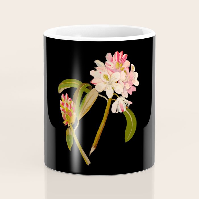Rhododendron Maximum  by Mary Delany Paper Collage Floral Flower Botanical Paper Mosaic Vintage Scientific Plant Anatomy Coffee Mug Gallery Image 4