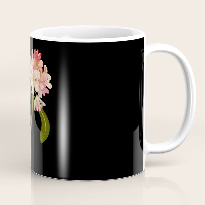 Rhododendron Maximum  by Mary Delany Paper Collage Floral Flower Botanical Paper Mosaic Vintage Scientific Plant Anatomy Coffee Mug Gallery Image 1