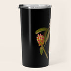 Rhododendron Maximum  by Mary Delany Paper Collage Floral Flower Botanical Paper Mosaic Vintage Scientific Plant Anatomy Travel Mug Gallery Image 3