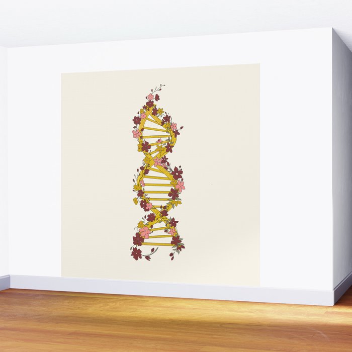 Floral DNA Wall Mural Gallery Image 2
