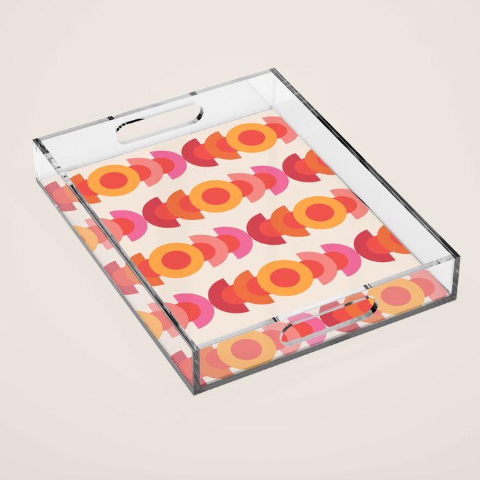 70's pattern no1 Acrylic Tray Gallery Image 1