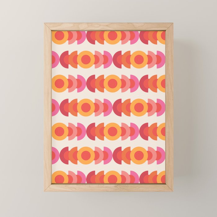 70's pattern no1 Mini Art Print Gallery Image 1