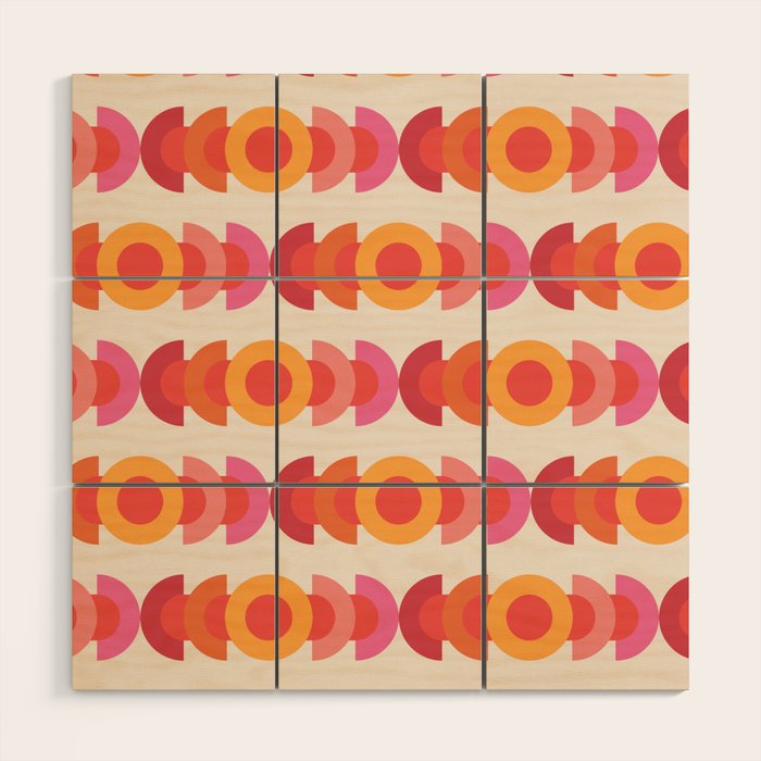 70's pattern no1 Wood Wall Art Gallery Image 1
