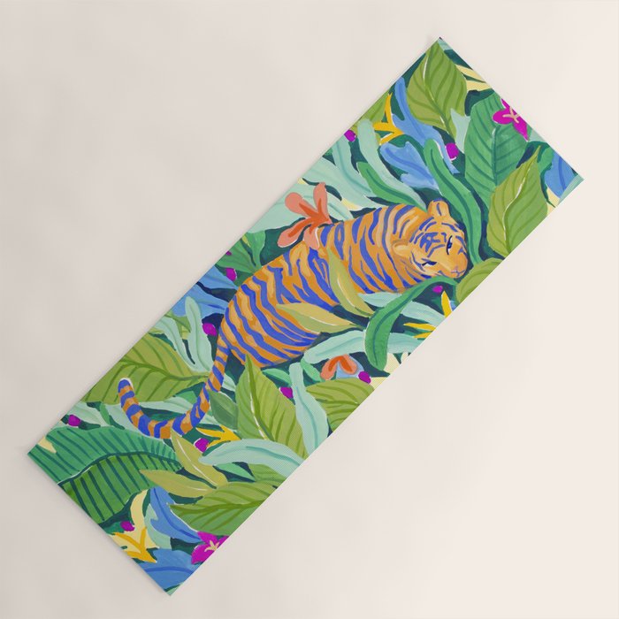 Colorful Jungle Yoga Mat Gallery Image 1