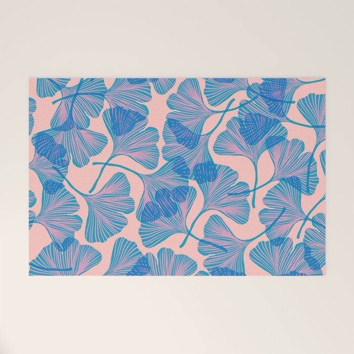 Abstraction_Ginkgo_Pattern_Minimalism_002 Welcome Mat Gallery Image 1