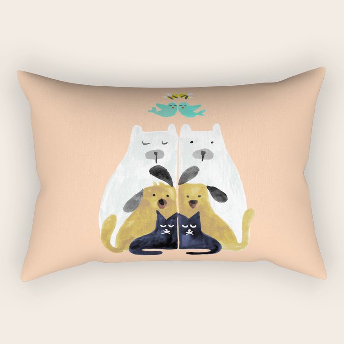 Let's get together Rectangular Pillow Gallery Image 1