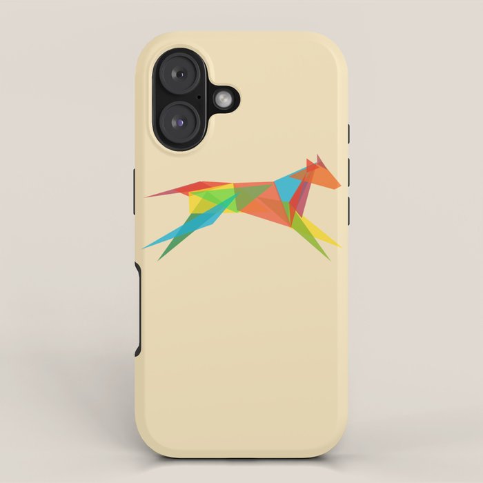 Fractal Geometric Dog iPhone Case Gallery Image 1
