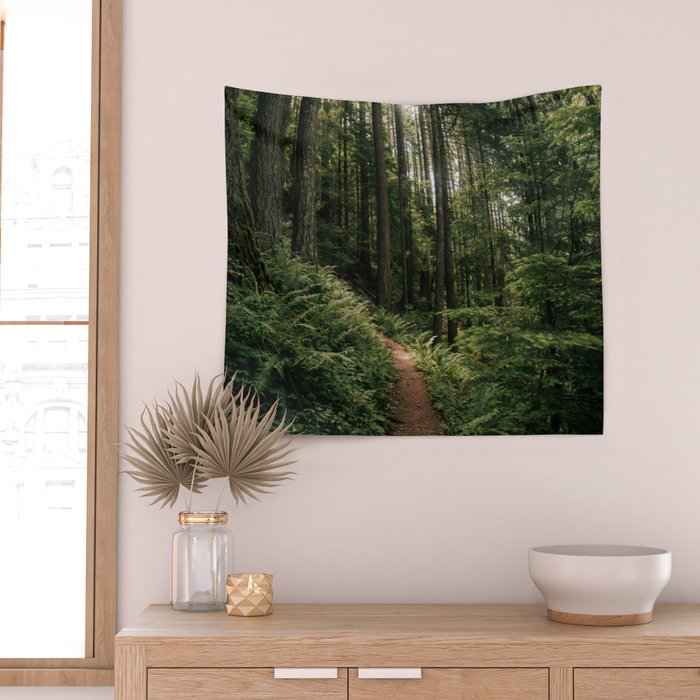 Walking through the Forest Wall Tapestry Gallery Image 2