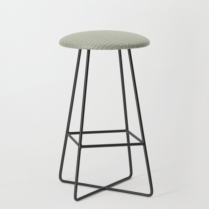 Lines (Linen Sage) Stool Gallery Image 1