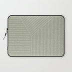 Lines (Linen Sage) Laptop Sleeve Gallery Image 1