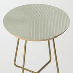 Lines (Linen Sage) Side Table Gallery Image 2