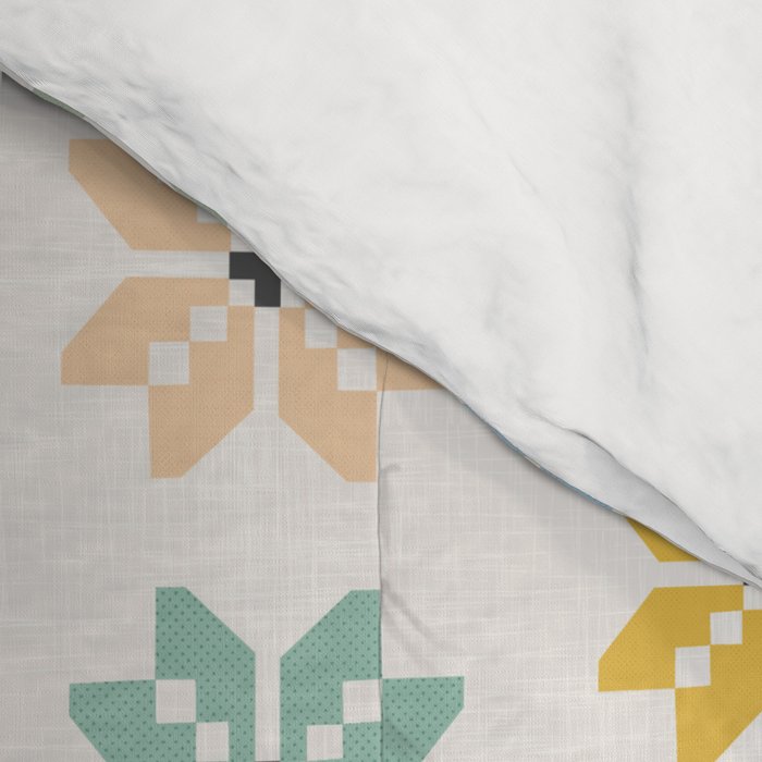 Elegant Pastel Festive Stars Pattern Comforter Gallery Image 4