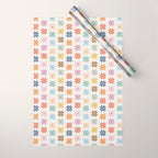 Elegant Pastel Festive Stars Pattern Wrapping Paper Gallery Image 1