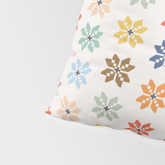 Elegant Pastel Festive Stars Pattern Pillow Sham Gallery Image 4