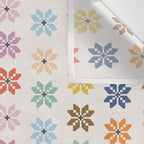 Elegant Pastel Festive Stars Pattern Wall Tapestry Gallery Image 3