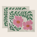 Fun Fern and pink poppy  Placemat Gallery Image 1