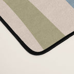 Retro Liquid Swirl Abstract Pattern in Muted Green Blue Apricot Cream Desk Mat Gallery Image 4