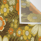 1970s Retro/Vintage Floral Pattern Wall Tapestry Gallery Image 3