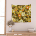 1970s Retro/Vintage Floral Pattern Wall Tapestry Gallery Image 2