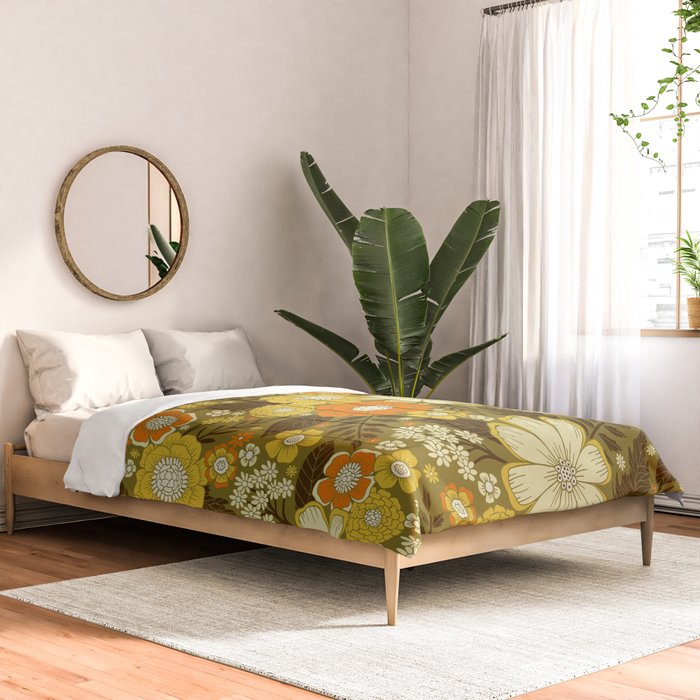 1970s Retro/Vintage Floral Pattern Comforter Gallery Image 2