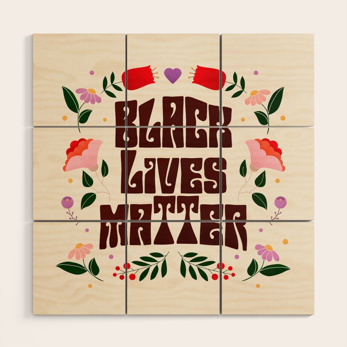 Black Lives Matter Wood Wall Art Gallery Image 1