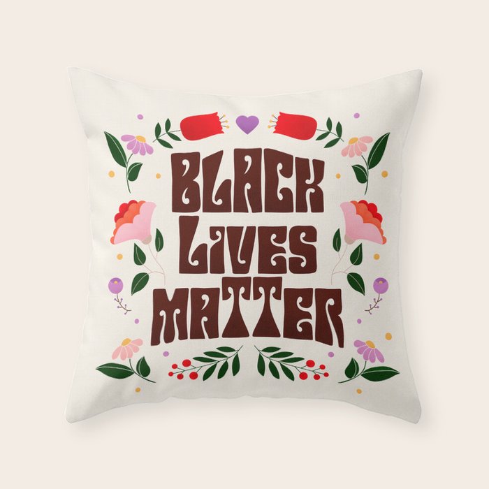 Black Lives Matter Throw Pillow Gallery Image 6