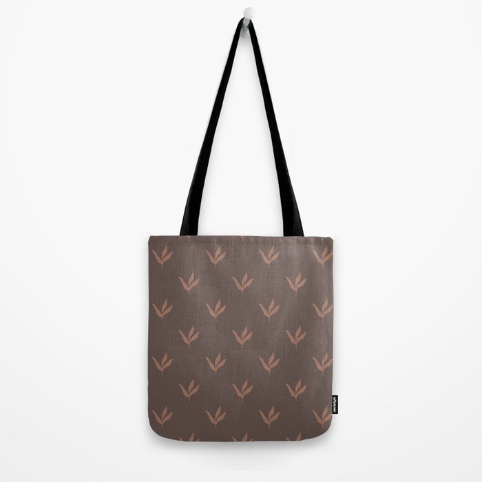Modern Leafy Pattern - mocha mousse Tote Bag Gallery Image 2