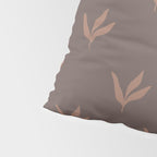 Modern Leafy Pattern - mocha mousse Pillow Sham Gallery Image 4