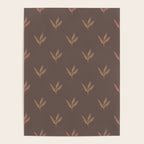 Modern Leafy Pattern - mocha mousse Poster Gallery Image 4