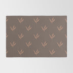 Modern Leafy Pattern - mocha mousse Rug Gallery Image 2