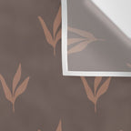 Modern Leafy Pattern - mocha mousse Wall Tapestry Gallery Image 3