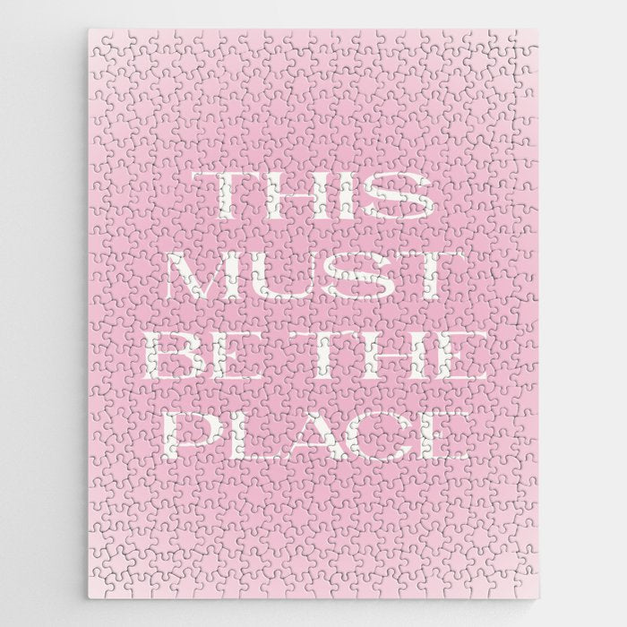 This Must Be The Place Pink Gradient Jigsaw Puzzle Gallery Image 1