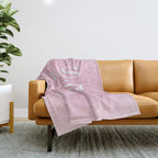 This Must Be The Place Pink Gradient Throw Blanket Gallery Image 1