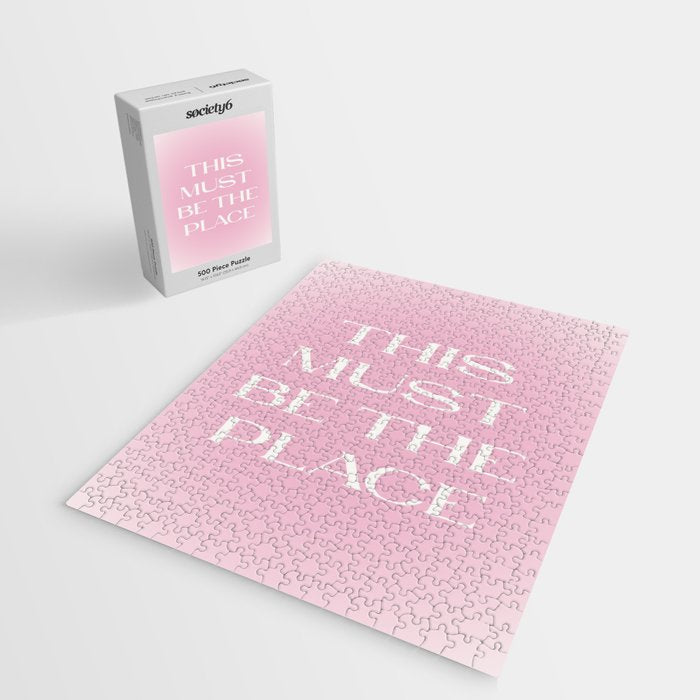 This Must Be The Place Pink Gradient Jigsaw Puzzle Gallery Image 2