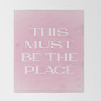 This Must Be The Place Pink Gradient Throw Blanket Gallery Image 2