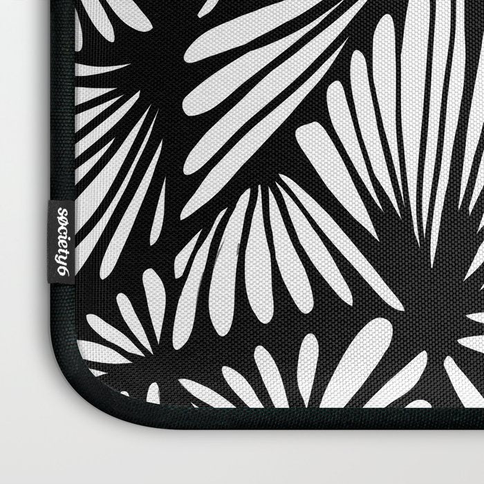 Petals in black and white Laptop Sleeve Gallery Image 3
