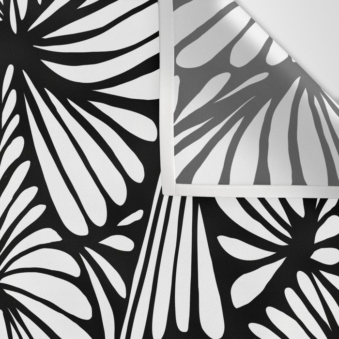 Petals in black and white Wall Tapestry Gallery Image 3