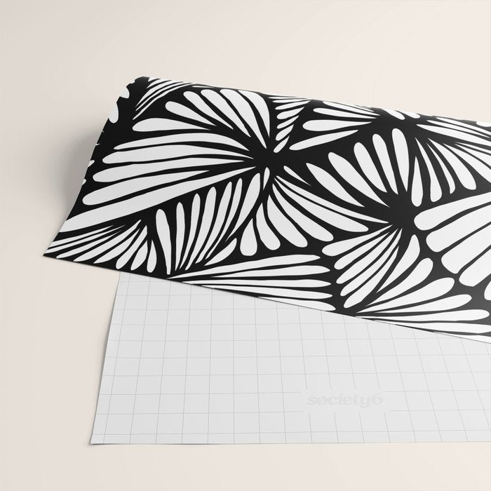 Petals in black and white Wrapping Paper Gallery Image 2