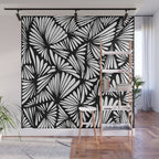Petals in black and white Wall Mural Gallery Image 1