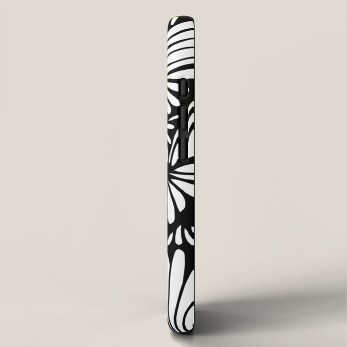 Petals in black and white iPhone Case Gallery Image 2