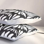 Petals in black and white Pillow Sham Gallery Image 3